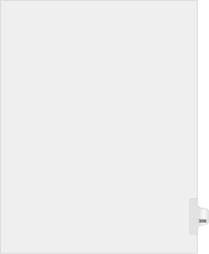 Exhibitindexesยฎ Side Number Tabs - AVE Style Bold Font - Pack of 25