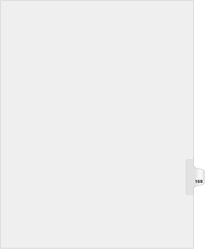 Exhibitindexesยฎ Side Number Tabs - AVE Style Bold Font - Pack of 25