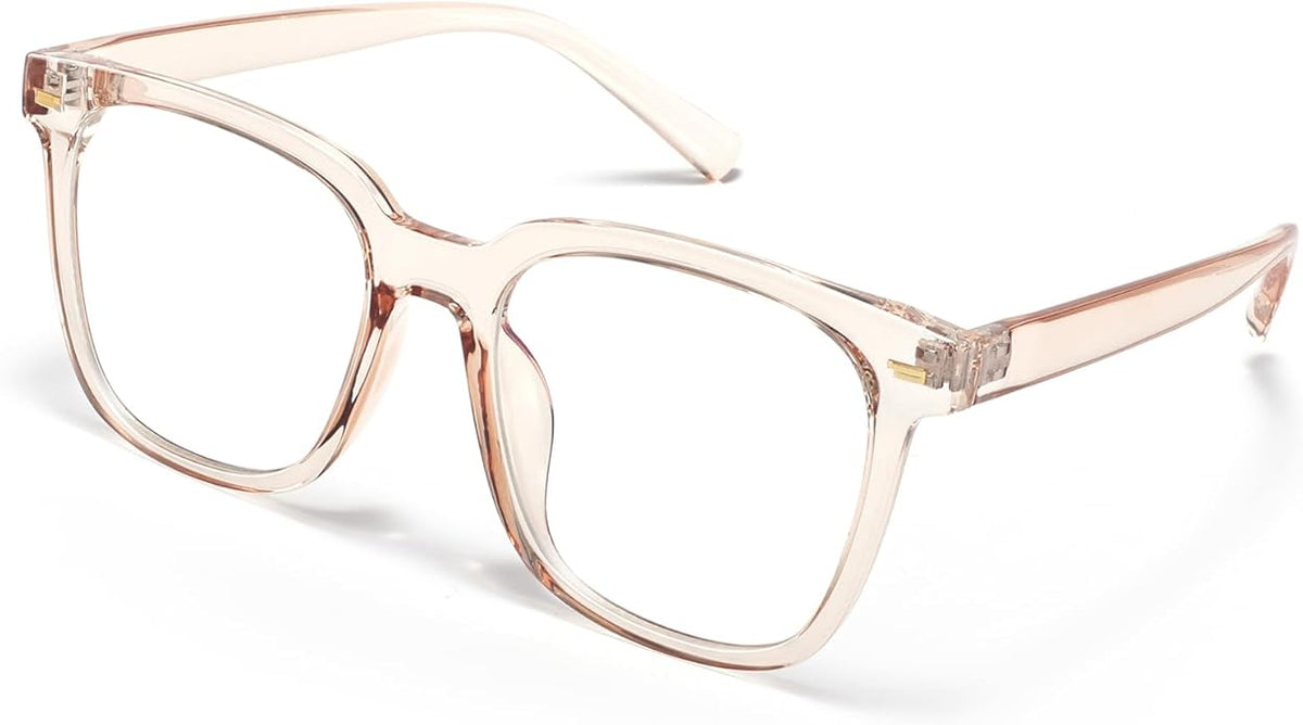 PANNER Oversized Square Blue Light Blocking Glasses for Women Men Anti Glare Reduce Eyestrain Computer Glasses