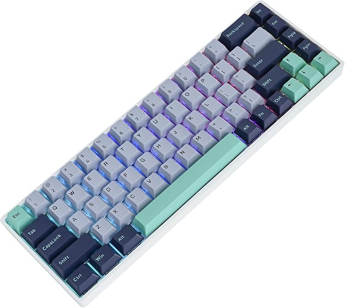 GTSP 171-Keys Cherry Profile PBT Key Caps for Mechanical Keyboards, Double Shot Custom Keycap for US Layout 60% 65% 100% MX Switches (Hammerhead Shark)