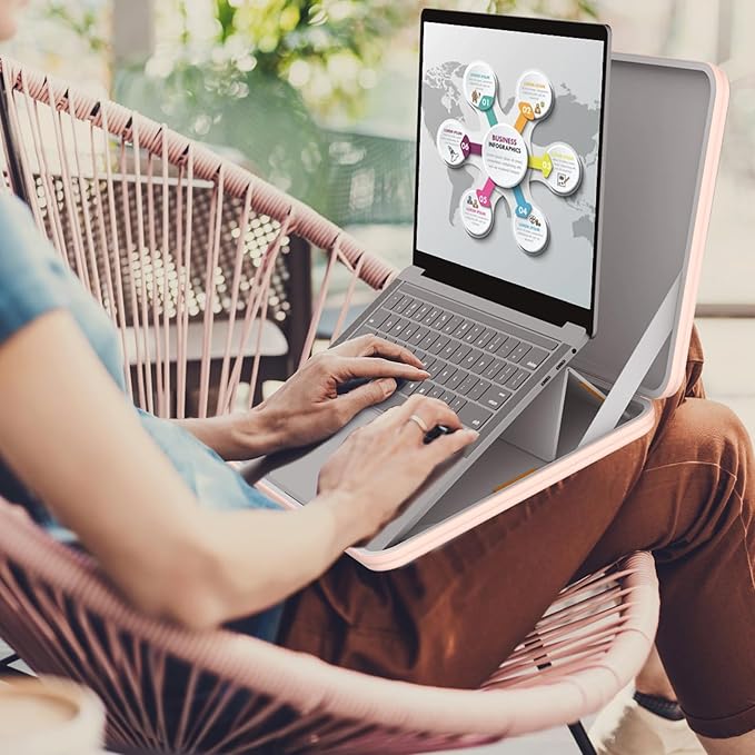 Smatree MS93 Hard EVA Protective Sleeve Case with Stand Compatible for 15.6 inch ASUS ExpertBook B2 B2502C/B2 Flip B2502F, Pink