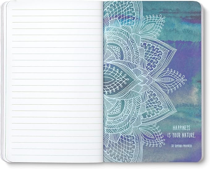 Compendium Softcover Journal – “Who looks outside, dreams. Who looks inside, awakens.”— A Write Now Journal with 128 Lined Pages, 5"W x 8"H