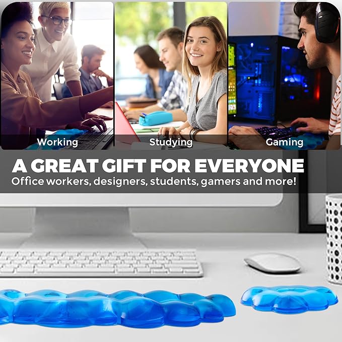 Gel Cloud Wrist Rest - Cloud Mouse Wrist Rest Pad Mouse Support for Office Gaming Pad Computer Laptop Ergonomic Comfortable Pain Relief