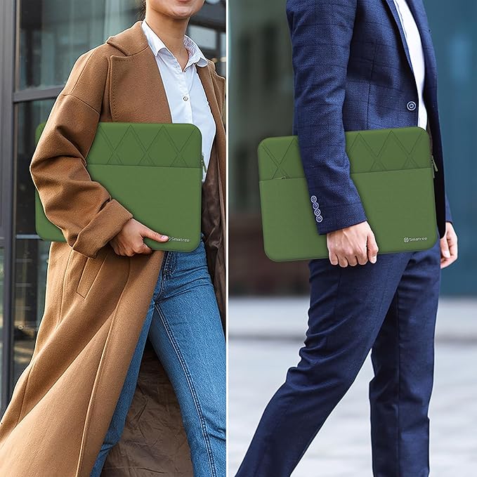 Smatree Laptop Sleeve for 16 inch DELL 16 Plus, for 16 inch DELL Pro 16 PC16250/16 Plus PB16250/Max 16 MC16250/MC16255, for 16inch m16 R2, for 16inch Inspiron 16 2-in-1/16 Plus/16 Case, Green (E613G)