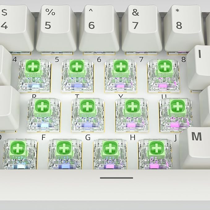 Kailh Box Jade Switches for Mechanical Gaming Keyboard,3-Pin 50gf Clicky/lubed/Dust&Waterproof Switches(36Pcs,Kailh Box Jade)