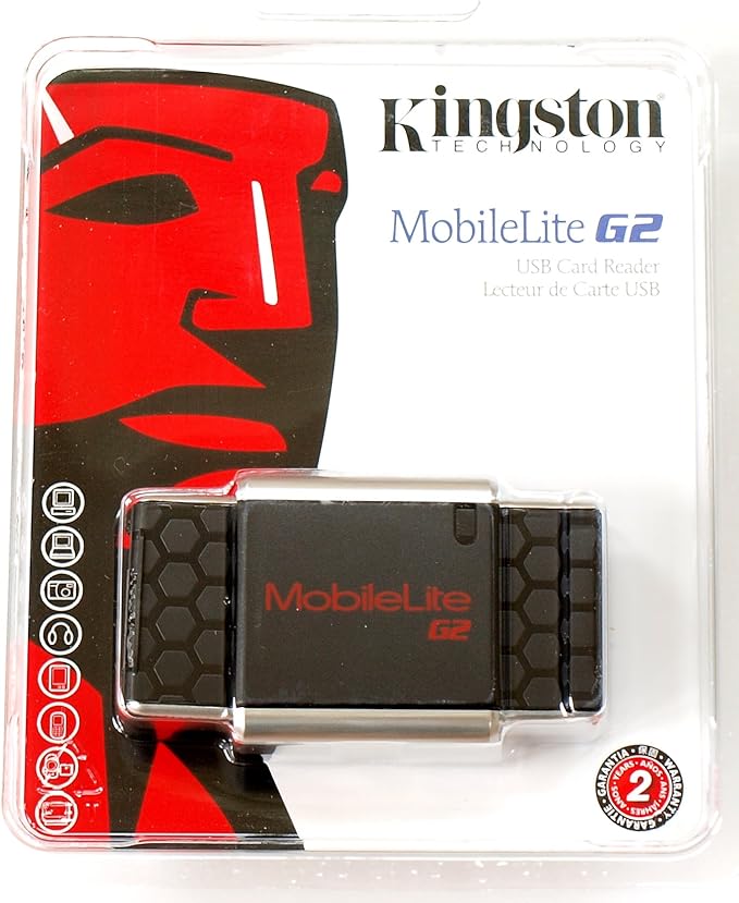Kingston Flash Card Reader MobileLite G2 USB 2.0 Multi-Card Reader FCR-MLG2
