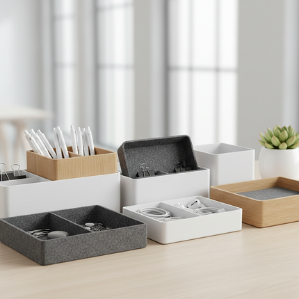 Collection image for: Organization Desktop Storage Boxes desktop storage boxes with lids clear