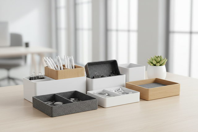 Organization Desktop Storage Boxes desktop storage boxes with lids clear