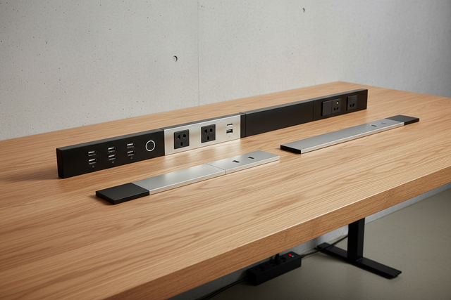 Desk Power Solutions Desk-embedded outlets