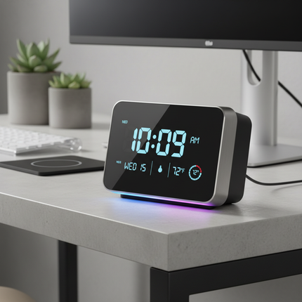 Collection image for: Tech Accessories Smart Desk Gadgets Desk clocks