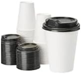 Coolcap 16 oz PLA White Biodegradable Cups 100 Packs Commercial Grade Compostable for Coffee Tea Smoothie Bars