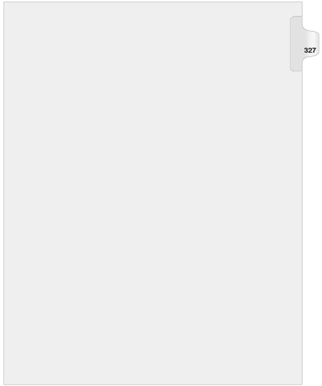Exhibitindexes® Side Number Tabs - AVE Style Bold Font - Pack of 25