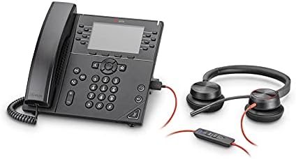 Plantronics Poly - Blackwire 8225 Wired Headset with Boom Mic Dual-Ear (Stereo) Computer Headset - USB-A to Connect to Your PC/Mac - Active Noise Canceling-Works with Teams (Certified), Zoom &More