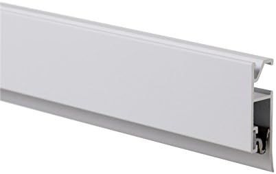 STAS Papergrip - Hanging Pictures Without Nails - Artwork Display - Paper/Magazine Holder for Wall - White Bulletin Bar 59 inch (150cm) - Photo Rail System – Kids Art Display for Wall