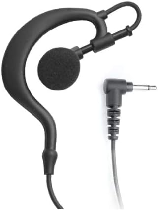 Radio Earpiece, 3.5mm Rabbit Listen Only EP1BC by Earphone Connection, Ear Hook Privacy Headset, Compatible with Shoulder Speaker Microphones