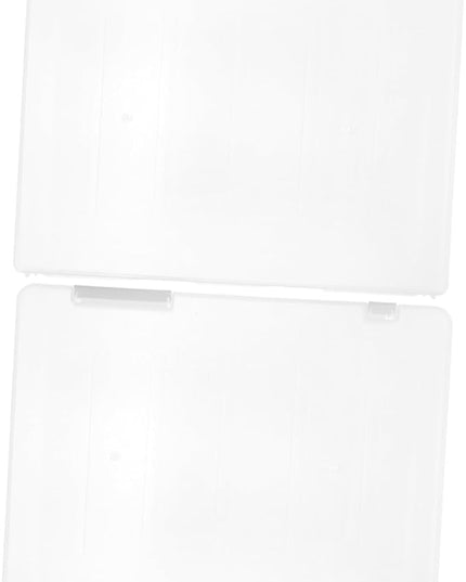 2pcs Clear Document File Boxes with Lid Stackable Transparent Desktop Storage Organizer for Office School Contract Invoice Receipt Filing PP Material Multipurpose Document Holder