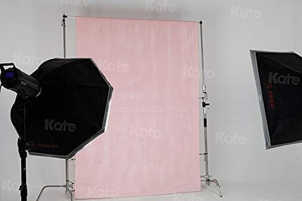 Kate 6ftX9ft Solid Light Pink Backdrop Portrait Photography Background for Photography Studio Children and Headshots Light Pink Backdrop Background
