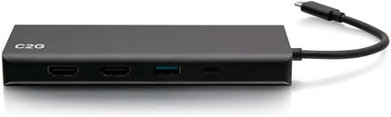 USB-C 9-in-1 Dual Display Docking Station with HDMI, Ethernet, USB, 3.5mm Audio and Power Delivery up to 60W - 4K 30Hz (TAA Compliant) - TAA Compliant