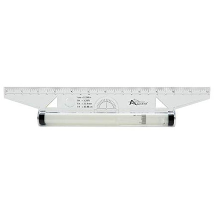 Acurit Rolling Ruler - A Must Have 4-in-1 Tool for Any Artist, Perfect for Illustrations, Drawings, Measurements, Line and Angle Drawing, & More! - 12 Pack