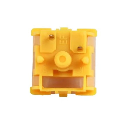 GATERON EF EverFree Curry Switch, Linear Type 50gf RGB 5 Pin Hot-swap Factory Pre-lubed for Mechanical Keyboard(110PCS, Curry)