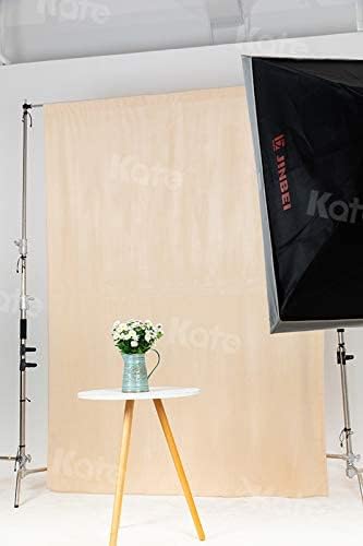 Kate 6ftX9ft Solid Beige Backdrop Portrait Photography Background for Photography Studio Children and Headshots Beige Backdrop Background
