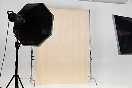 Kate 6ftX9ft Solid Beige Backdrop Portrait Photography Background for Photography Studio Children and Headshots Beige Backdrop Background