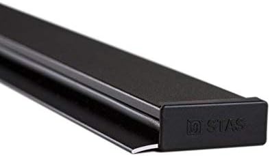 STAS papergrip - Restaurant Ticket Holder - Ticket Rail Bulletin bar - Poster Hanger - 59 inch (150 cm) (Black)