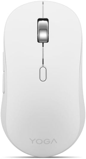Lenovo Yoga Bluetooth Silent Mouse, 3 Level DPI Adjustment, 36 Month Battery Life, Bluetooth 5.3, 3 Device Paring, Whisper Quiet, Programmable Buttons, Smooth Finish, Seashell