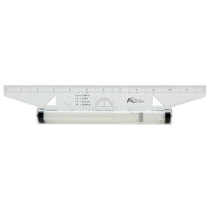 Acurit Rolling Ruler - A Must Have 4-in-1 Tool for Any Artist, Perfect for Illustrations, Drawings, Measurements, Line and Angle Drawing, & More! - Single