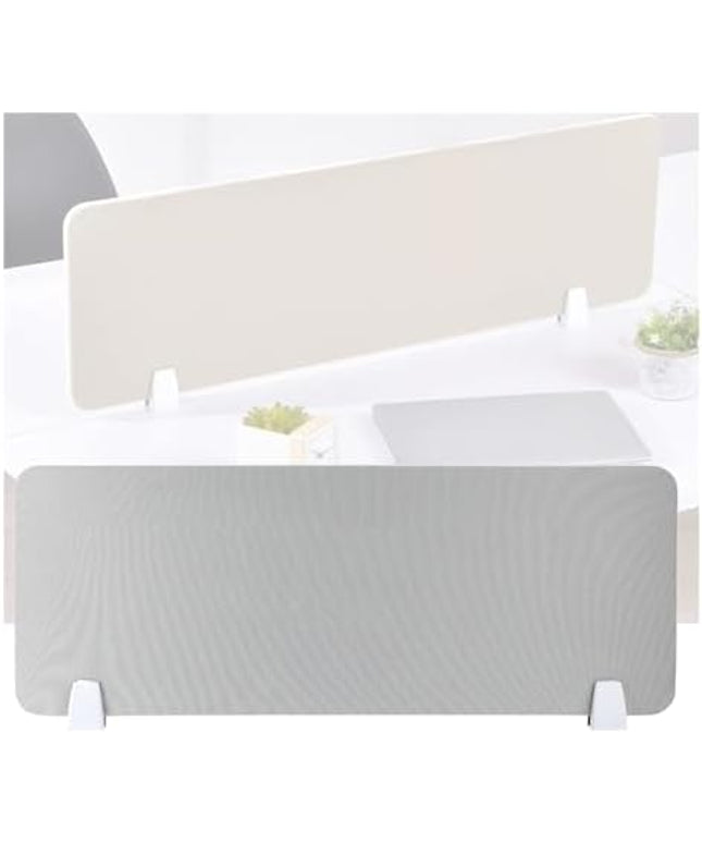 Freestanding Acoustic Desk Divider - Soundproof Privacy Panel for Office Workstations, Red 120x30cm - Effective Noise Reduction & Workspace Separation Screen