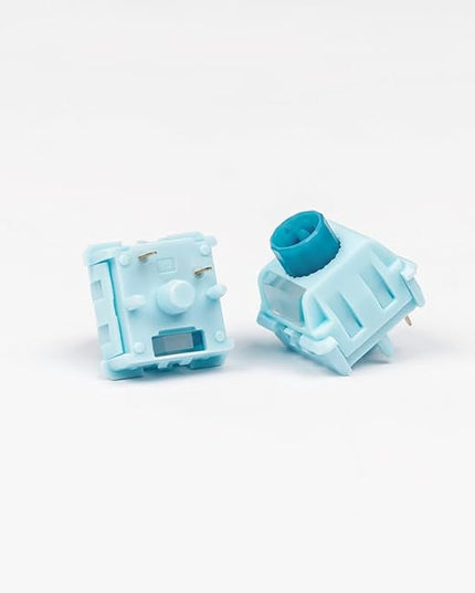 WS BigLucky Keyboard Switches, Mechanical Tactile Switches with LED Diffuser, 5 Pins Pre Lubed Key Switch for MX Mechanical Gaming Keyboard 35Pcs (Blue)