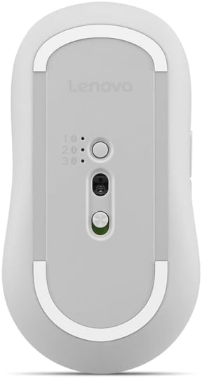 Lenovo Yoga Bluetooth Silent Mouse, 3 Level DPI Adjustment, 36 Month Battery Life, Bluetooth 5.3, 3 Device Paring, Whisper Quiet, Programmable Buttons, Smooth Finish, Seashell