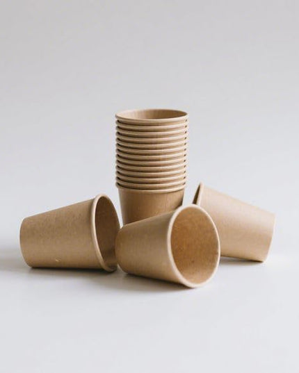 Coolcap 3 oz 600 Pack Disposable Coffee Cups, Bulk Brown Disposable Paper Cups, Coffee Cups for Hot Tea, Chocolate and Cold Drinks