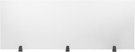 Desk Divider for Students and Desk Privacy Panel, Frosted Acrylic Plexiglass Shield with Clamps for Offices Schools Call Centers, Ideal Cubicle Light Shield - 60”L X22”W