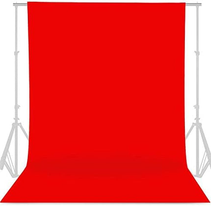 GFCC 6FTX9FT Red Backdrop Background - for Photography Photo Booth Backdrop for Photoshoot Background Screen Video Recording Parties Curtain