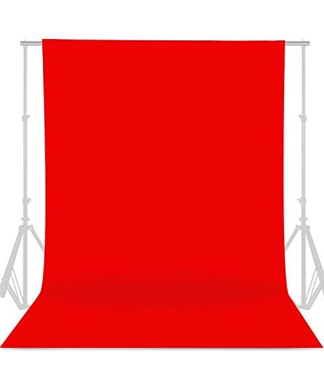 GFCC 6FTX9FT Red Backdrop Background - for Photography Photo Booth Backdrop for Photoshoot Background Screen Video Recording Parties Curtain