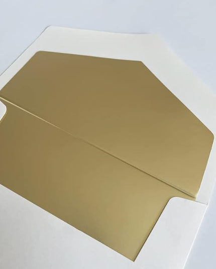 Personalized Embossed Flat Note Cards Set – Custom Blind Embossed Stationery with Envelopes – Premium Embossed Correspondence & Thank You Cards – Made in USA - 100 Pieces (2 Paper Sizes)