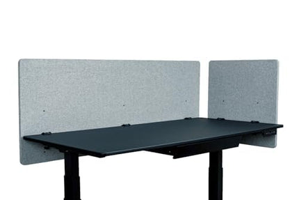 RCLM4824MG Reclaim Desktop Privacy Panel, Soundproof Desk Privacy Partition for Home or Office, 48" Width x 24" Height, Misty Gray