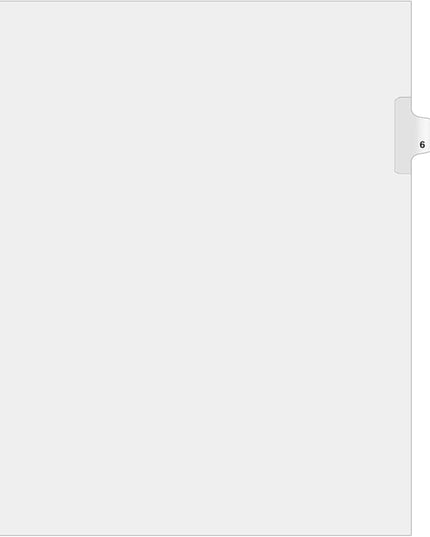 Exhibitindexes® Side Number Tabs - AVE Style Bold Font - Pack of 25