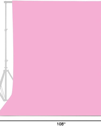 GFCC 6FTX9FT Pink Backdrop Background - for Photography Photo Booth Backdrop for Photoshoot Background Screen Video Recording Parties Curtain
