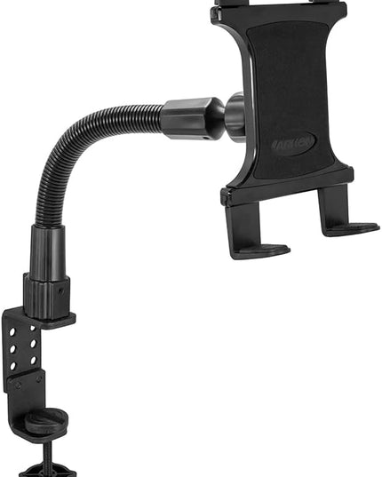 ARKON Mounts - Heavy Duty Tablet Holder with Clamp Mount and 12-Inch Bendable Gooseneck Arm | Versatile Tablet Stand with Easy Install & Durable Support | Securely fits iPad, Galaxy, Note, and more