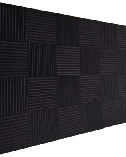 50 Pack Acoustic Panels Soundproof Studio Foam for Walls Sound Absorbing Panels Sound Insulation Wedge for Studio, 1" X 12" X 12" (Black)
