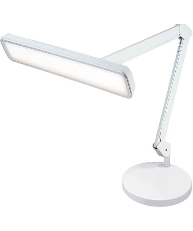 Neatfi XL 2,500 Lumens LED Task Lamp, 30W, 162 Pcs SMD LED, Dimmable, Eye-Caring, Desk Light for Home, Office (Non-CCT with Base, White)