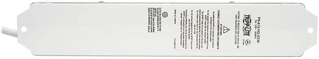 Tripp Lite Safe-IT Medical-Grade Power Strip for Patient-Care Vicinity, 6 15A Hospital-Grade Outlets, 15ft. Cord, UL 1363A, White, (PS-615-HG-OEM)