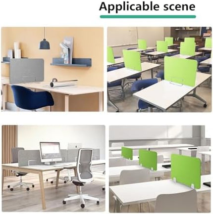 Acoustic Desk Divider with Sound Proof Panel for Privacy and Noise Reduction Classroom Partition (40x60cm)