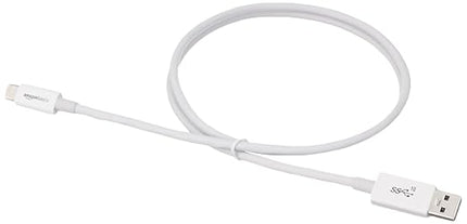 Amazon Basics USB-C to USB-A 3.1 Gen 2 High-Speed Charging Cable, 10Gbps, USB-IF Certified, for Apple iPhone 16/15, iPad, Samsung Galaxy, Tablets, Laptops, 3 Foot, White
