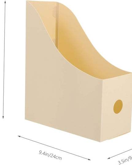 Lurrose Desktop File Organizer 2-Pack Polypropylene File Rack for Office and Student Use Vertical Desk Holders for Documents Magazines and Books Space-Saving Office Supply Storage