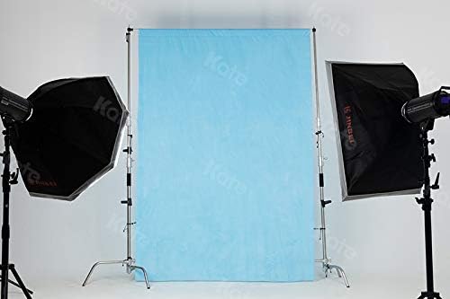 Kate 8ft×10ft Solid Light Blue Backdrop Portrait Photography Background for Photography Studio Children and Headshots Sky Blue Backdrop Background for Photo Booth