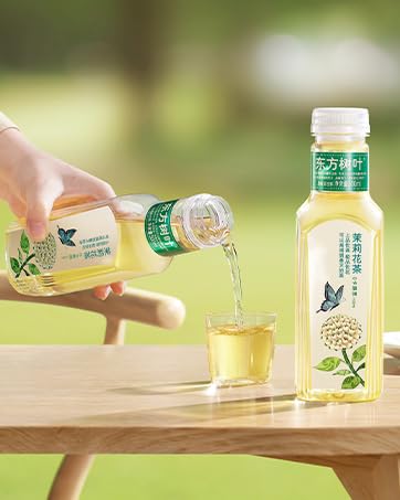 ORIENTAL LEAF Unsweetened Iced Tea – Bottled Jasmine Green Tea, 16.9 FL oz bottles (Pack of 15), Sugar Free, 0 Calories