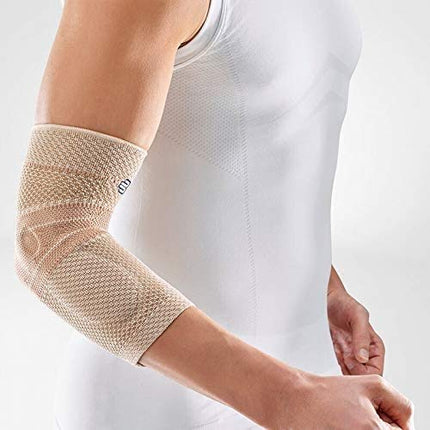 Bauerfeind - EpiTrain - Elbow Support - Targeted Compression for Chronic Elbow Pain - Size 4 - Color Nature